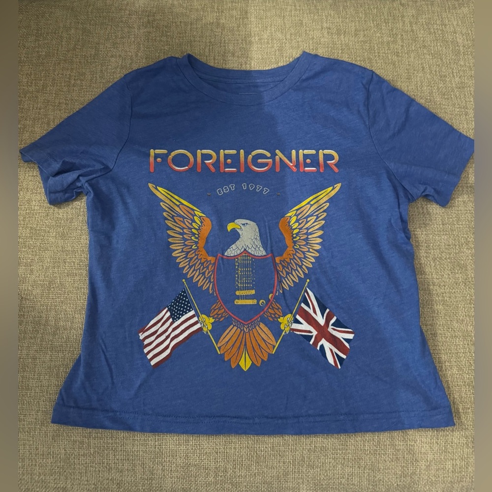 (NWT) Blue Foreigner T-Shirt